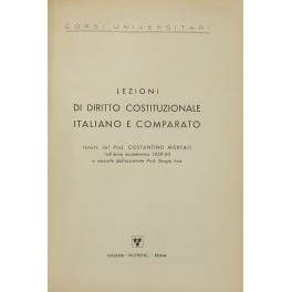 Lezioni di diritto costituzionale italiano e comparato