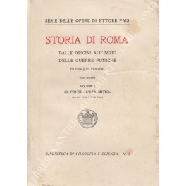 Storia di Roma dalle origini all'inizio delle Guerre Puniche