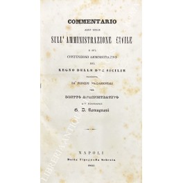Commentario alle leggi sull'amministrazione civile Commentario alle leggi sull'amministrazione civile