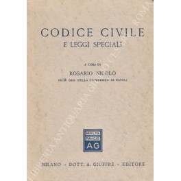 Codice civile e leggi speciali