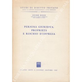 Persona giuridica proprietà e rischio d'impresa