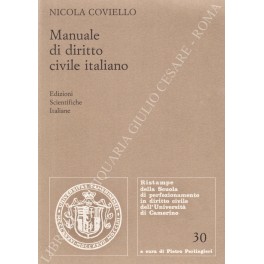 Manuale di diritto civile italiano Manuale di diritto civile italiano