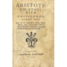 Aristotelis stagiritae Physicorum Libri VIII