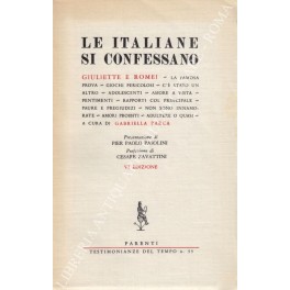 Le italiane si confessano