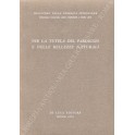 Per la tutela del paesaggio e delle bellezze naturali