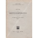 Studi di diritto corporativo dagli Scritti vari di diritto pubblico volume V