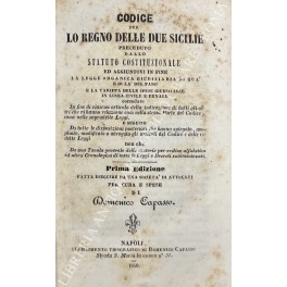 Codice per lo Regno delle Due Sicilie Codice per lo Regno delle Due Sicilie
