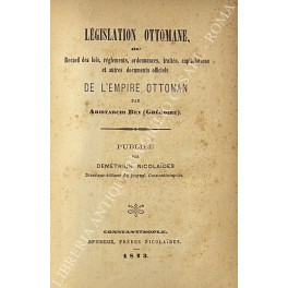 Legislation ottomane Legislation ottomane