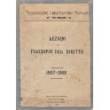 Lezioni di filosofia del diritto. 1907-1908