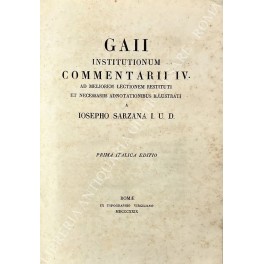 Gaii institutionum Commentarii IV