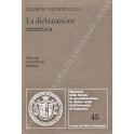 La dichiarazione recettizia