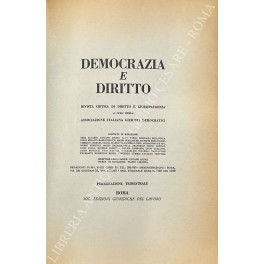 Democrazia e diritto. Anno V