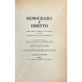 Democrazia e diritto. Anno VI