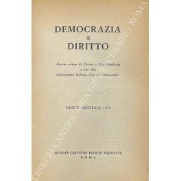 Democrazia e diritto Democrazia e diritto