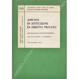 Appunti di istituzioni di diritto privato Appunti di istituzioni di diritto privato
