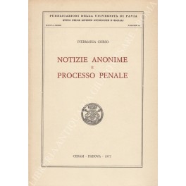 Notizie anonime e processo penale