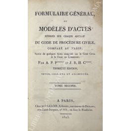 Formulaire genaral ou modeles d'actes Formulaire genaral ou modeles d'actes