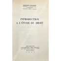 Introduction a l'etude du droit