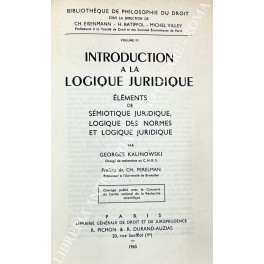 Introduction a la logique juridique Introduction a la logique juridique