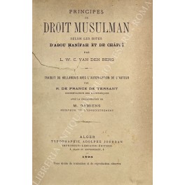Principes du droit musulman Principes du droit musulman