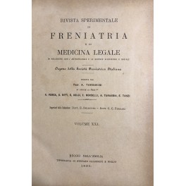 Rivista sperimentale di freniatria e di medicina legale 