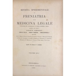 Rivista sperimentale di freniatria e di medicina legale Rivista sperimentale di freniatria e di medicina legale