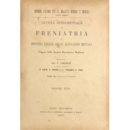 Rivista sperimentale di freniatria e di medicina legale 