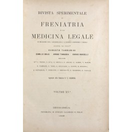 Rivista sperimentale di freniatria e di medicina legale Rivista sperimentale di freniatria e di medicina legale