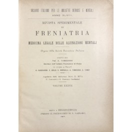 Rivista sperimentale di freniatria e di medicina legale