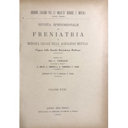 Rivista sperimentale di freniatria e di medicina legale