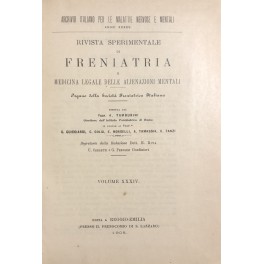 Rivista sperimentale di freniatria e di medicina legale