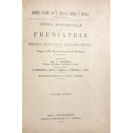 Rivista sperimentale di freniatria e di medicina legale delle alienazioni mentali.