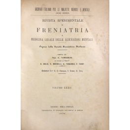 Rivista sperimentale di freniatria e di medicina legale