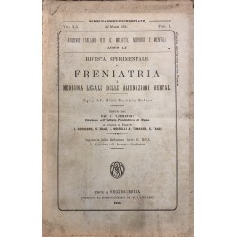 Rivista sperimentale di freniatria e di medicina legale delle alienazioni mentali.