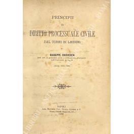 Principii di diritto processuale civile dal corso