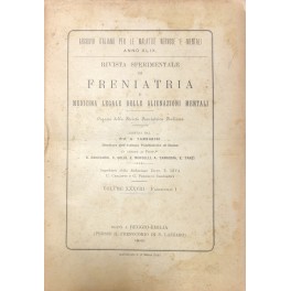 Rivista sperimentale di freniatria e di medicina legale delle alienazioni mentali.