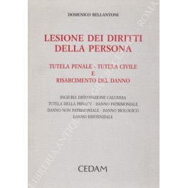 Lesione dei diritti della persona. Tutela penale - tutela civile Lesione dei diritti della persona. Tutela penale - tutela civile