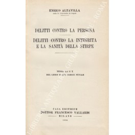 Delitti contro la persona Delitti contro la persona