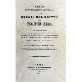 Corso d'introduzione generale allo studio del dritto