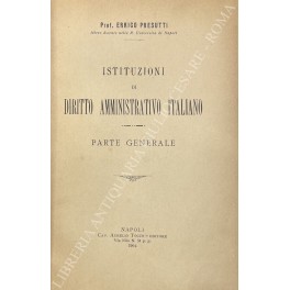 Istituzioni di diritto amministrativo italiano