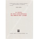 Il patto di non concorrenza nel diritto del lavoro