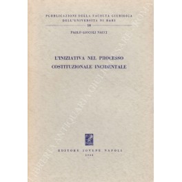 L'iniziativa nel processo costituzionale incidentale