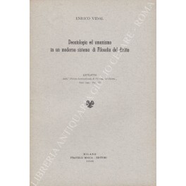 Deontologia ed umanesimo in un moderno Deontologia ed umanesimo in un moderno