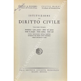 Istituzioni di diritto civile Istituzioni di diritto civile