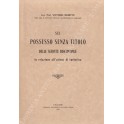 Sul possesso senza titolo delle servit&ugrave;