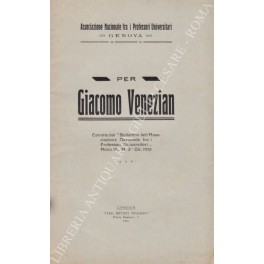 Per Giacomo Venezian Per Giacomo Venezian
