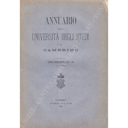 Annuario della Università degli Studi di Camerino