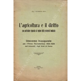 L'agricoltura e il diritto L'agricoltura e il diritto