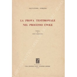 La prova testimoniale nel processo civile
