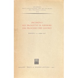 Incontro sul progetto di riforma del processo del lavoro Incontro sul progetto di riforma del processo del lavoro